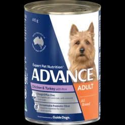 Fashion Advance - Wet ADVANCE - Adult All Breed Chicken & Turkey with Rice Dog Wet Food (410g)