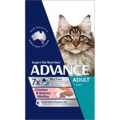 Online Advance - Wet ADVANCE - Adult Chicken & Salmon Medley Cat Wet Food (85g x 7pk)