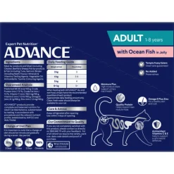 Clearance Advance - Wet ADVANCE - Adult Ocean Fish in Jelly Cat Wet Food (12pk x 85g)