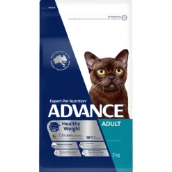 Outlet Advance - Dry ADVANCE - Healthy Weight Adult Chicken with Rice Dry Cat Food (2kg)