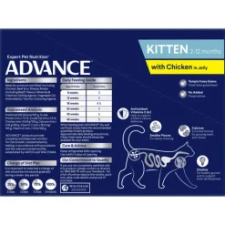 Outlet Advance - Wet ADVANCE - Kitten Chicken in Jelly Cat Wet Food (12pk x 85g)