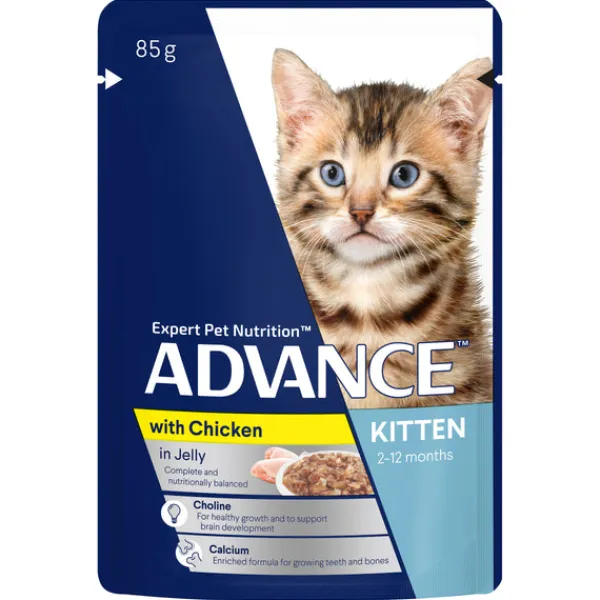 Outlet Advance - Wet ADVANCE - Kitten Chicken in Jelly Cat Wet Food (12pk x 85g)