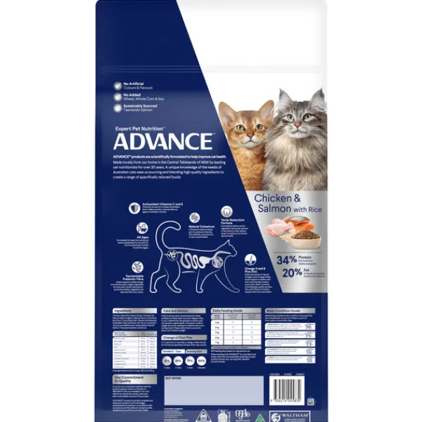 Discount Advance - Dry ADVANCE - Multi Cat Chicken & Salmon with Rice Dry Cat Food (20kg)