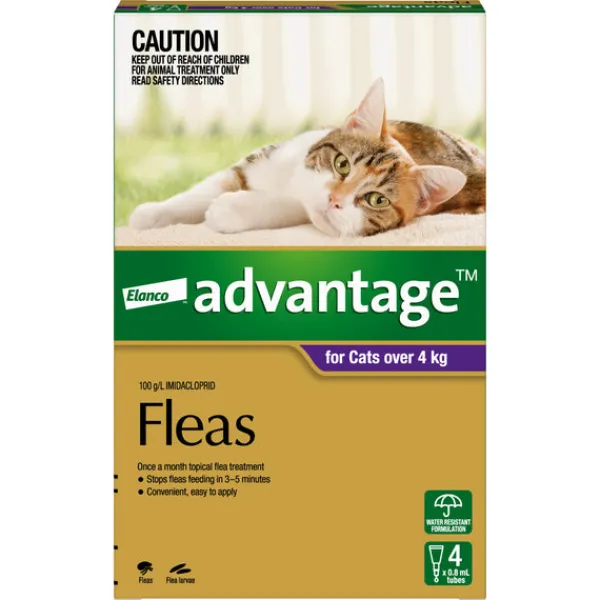 Sale Advantage - Flea Treatment for Cats over 4kg (4pk)