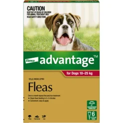 New Advantage - Flea Treatment for Dogs 10-25kg (6pk)