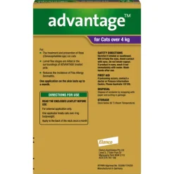 Sale Advantage - Flea Treatment for Cats over 4kg (4pk)