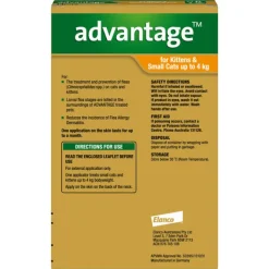 Clearance Advantage - Flea Treatment for Cats up to 4kg (6pk)