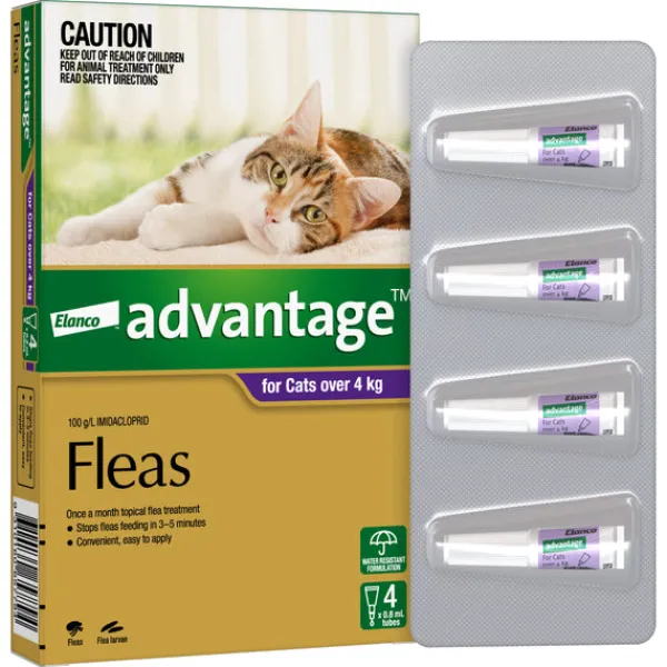 Sale Advantage - Flea Treatment for Cats over 4kg (4pk)