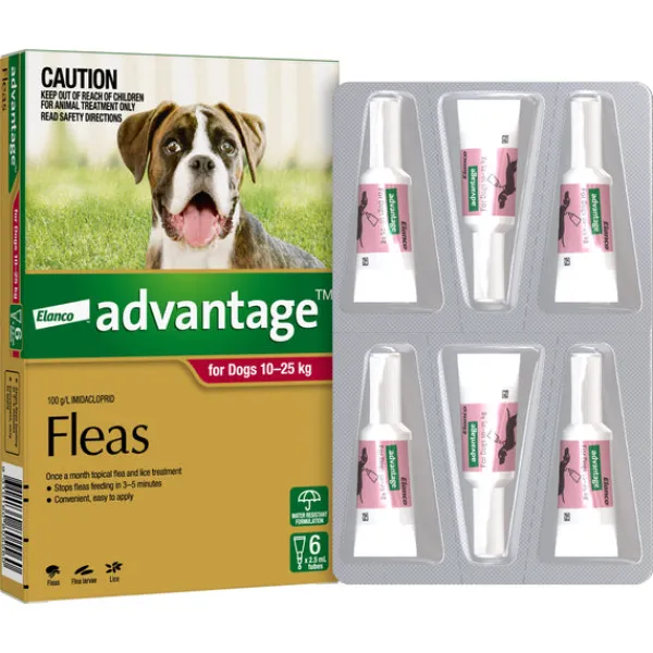 New Advantage - Flea Treatment for Dogs 10-25kg (6pk)