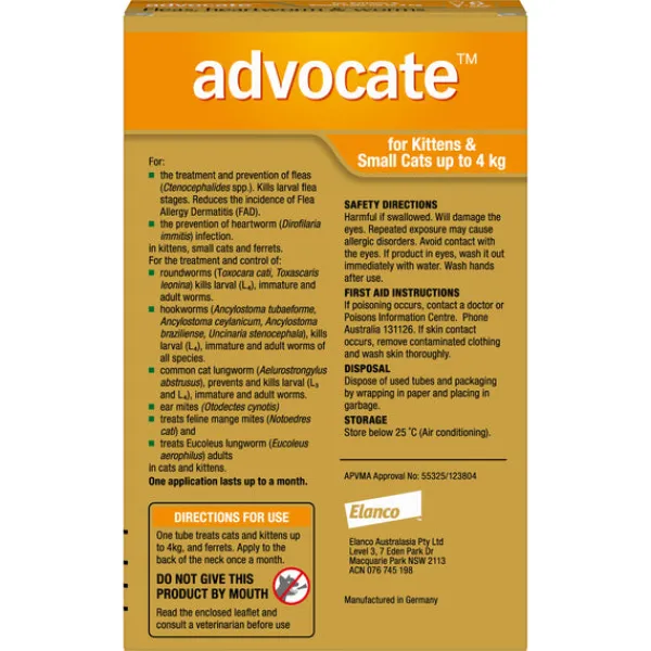 Online Advocate - Cat up to 4kg (6pk)