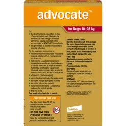 Hot Advocate - Dog 10-25kg (6pk)