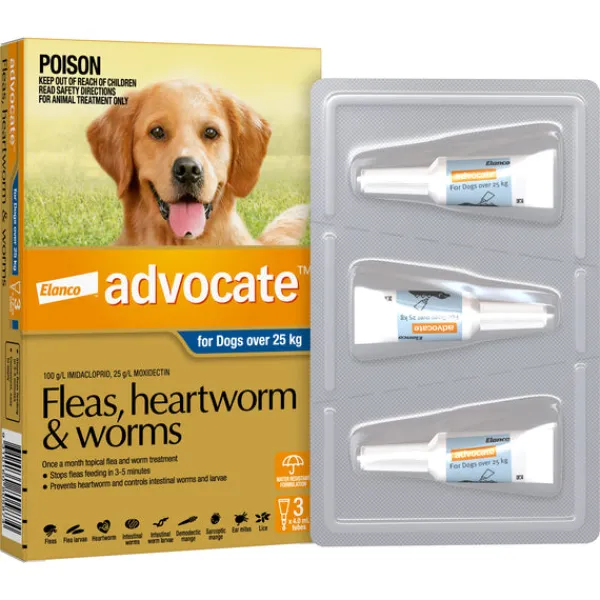 Hot Advocate - Dog over 25kg (3pk)