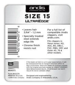 Best Andis - Blade UltraEdge (Size 15)