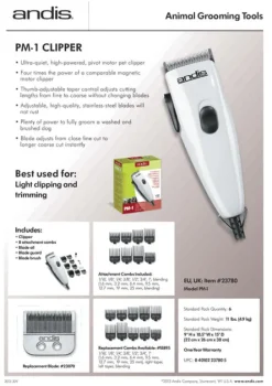 Clearance Andis - Clipper EasyClip Light Duty 12-Piece Kit