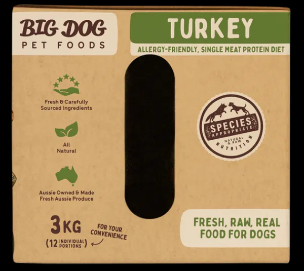 Clearance Big Dog Barf Big Dog - Turkey Allergy for Dogs (3kg)
