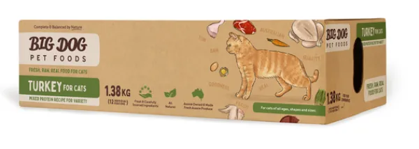 Fashion Big Dog Barf Big Dog - Turkey for Cats (1.38kg)