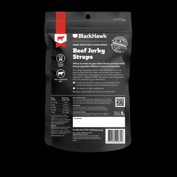 Outlet Black Hawk - Treats Black Hawk - Beef Straps Dog Treats (100g)