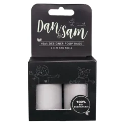 New Dan and Sam Dan & Sam - Biodegradable Poop Bags (Grey) (40pk)
