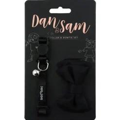 Clearance Dan and Sam Dan & Sam - Cat Collar & Bowtie (Feeling Fancy Black)