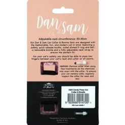 Best Dan and Sam Dan & Sam - Cat Collar & Bowtie (Candy Floss)