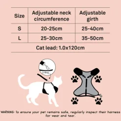 Best Dan and Sam Dan & Sam - Cat Step-in Harness & Lead (Dinosaur Land) - Small