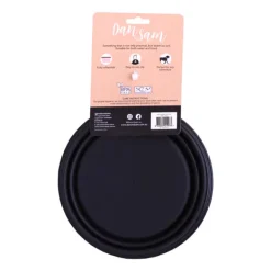 Fashion Dan and Sam Dan & Sam - Collapsible Travel Bowl Black (Large)