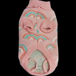 Clearance Dan and Sam Dan & Sam - Dog Jumper (Pink Rainbows) - 45cm