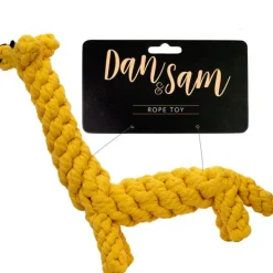 Clearance Dan and Sam Dan & Sam - Gilbert the Giraffe Rope Dog Toy