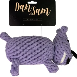 Outlet Dan and Sam Dan & Sam - Humphrey the Hippo Rope Dog Toy