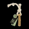 Best Dan and Sam Dan & Sam - Tugging Stick Coffee Wood Rope Toy