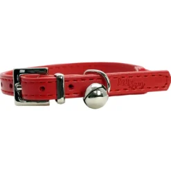 Clearance Dan and Sam Dan & Sam - Vegan Leather Cat Collar (Red)