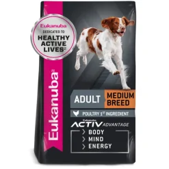 Clearance Eukanuba - Dry Eukanuba - Medium Breed Adult Dog Dry Food (15kg)