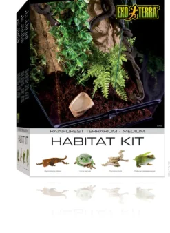 Clearance Pet Pacific Misc. Exo Terra - Rainforest Terrarium Habitat Kit (45 x 45 x 60cm)