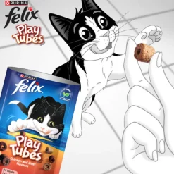 Hot Nestle Pet Treats FELIX - Play Tubes Chicken & Liver Cat Treats (50g)