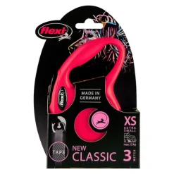 Sale Natures Best Flexi - New Classic Retractable Tape Lead for X-Small Dog Red (3m)