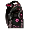 Best Natures Best Flexi - New Classic Retractable Tape Lead for Small Dog Black (5m)