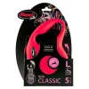 New Natures Best Flexi - New Classic Retractable Tape Lead for Large Dog Red (5m)