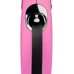 Clearance Natures Best Flexi - New Classic Retractable Tape Lead for Medium Dog Pink (5m)