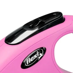 Outlet Natures Best Flexi - New Classic Retractable Tape Lead for Small Dog Pink (5m)