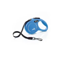 Sale Natures Best Flexi - New Classic Retractable Tape Lead for Medium Dog Blue (5m)
