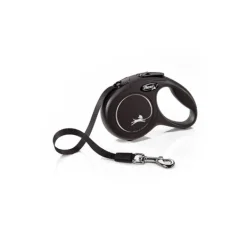 Discount Natures Best Flexi - New Classic Retractable Tape Lead for Large Dog Black (5m)