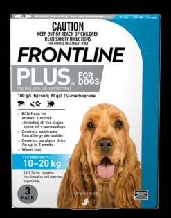 Sale Boehringer Ingelheim Frontline Plus - Dog 10-20kg (3pk)