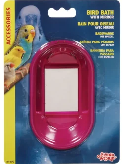 Hot Pet Pacific Misc. Living World - Bird Bath with Mirror on Card