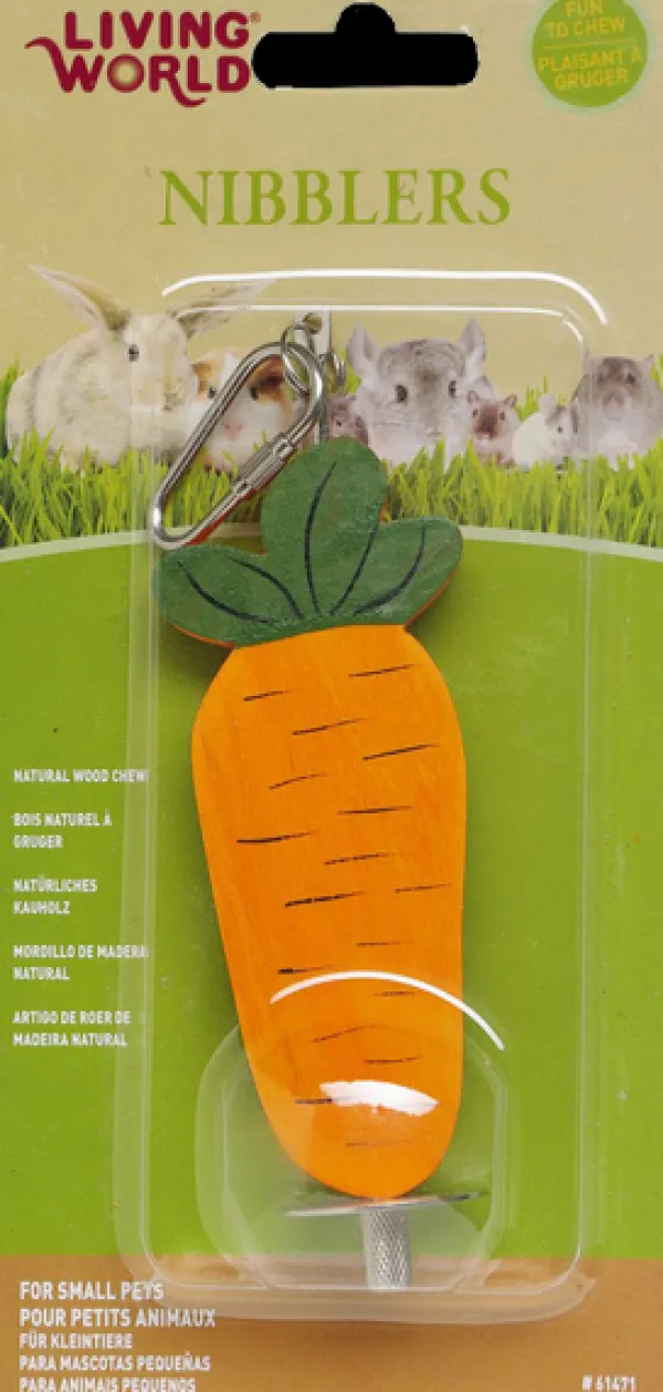 Online Pet Pacific Misc. Living World - Large Carrot on Stick Wood Chew
