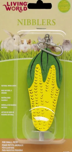 Clearance Pet Pacific Misc. Living World - Large Corn Cob on Stick Wood Chew