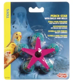 Clearance Pet Pacific Misc. Living World - Perch Star with Balls and Bells