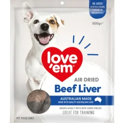 Clearance Love em - Beef Liver Air Dried Dog Treat
