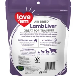 Fashion Love em - Lamb Liver Air Dried Dog Treat (200g)