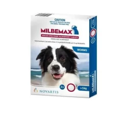 Clearance Elanco Other Milbemax - Wormer (for Dogs over 5kg) (2pk)