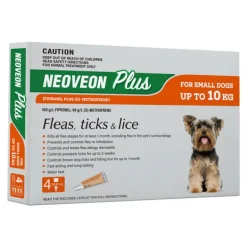 Clearance Neove Pharma NEOVEON PLUS - Small Dogs Up to 10kg (4pk)